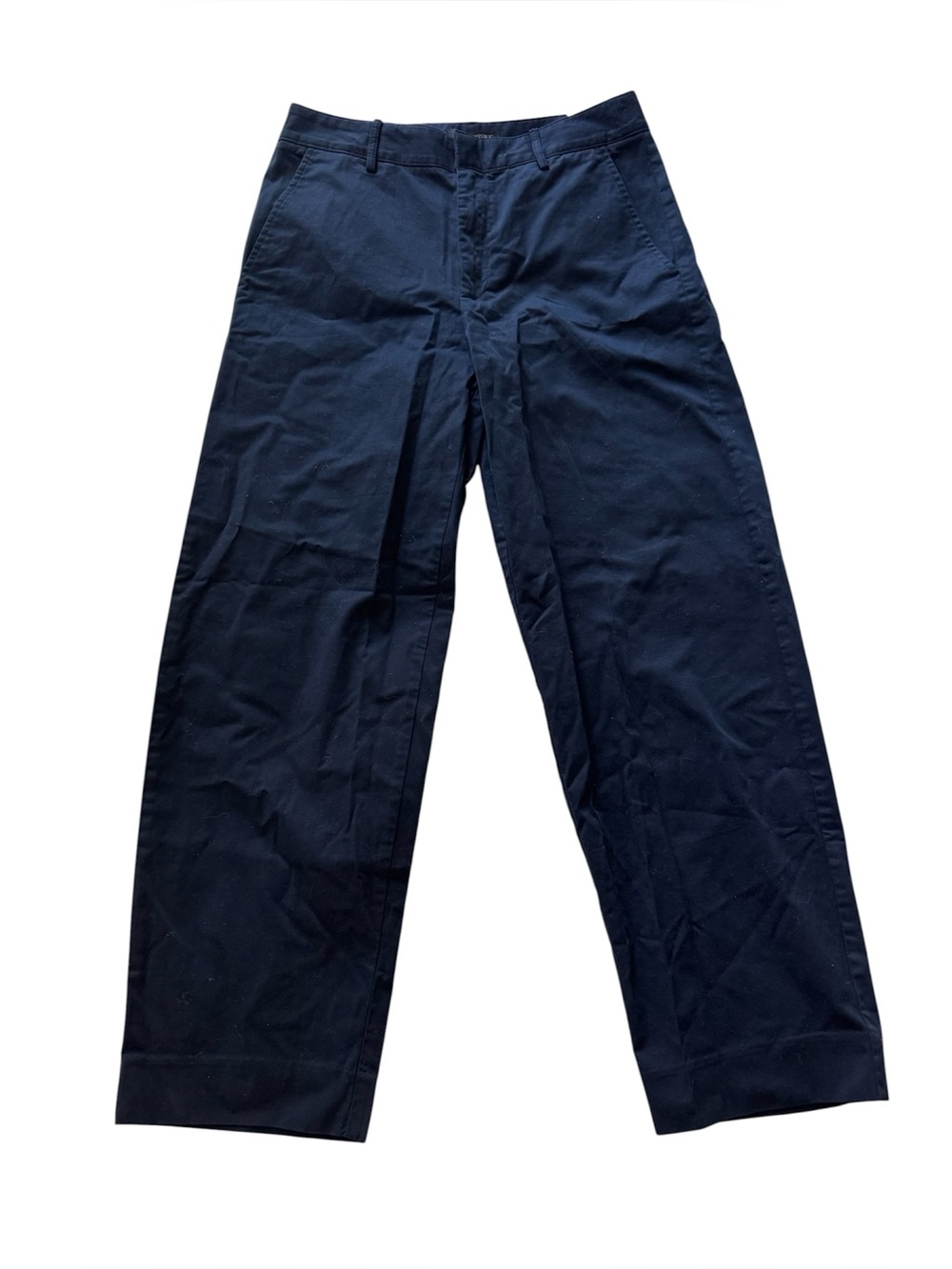 Navy Blue Banana Republic Wide-Leg Chino Style Pants